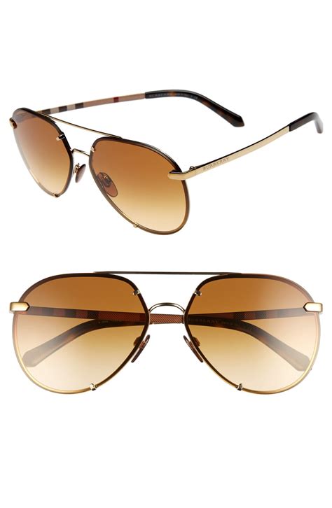 burberry trench 61mm aviator sunglasses|Burberry Trench 61mm Aviator Sunglasses .